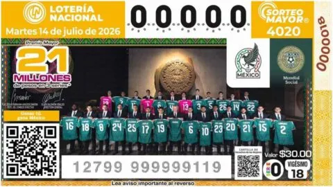 Sorteo Mayor 4020, dedicado a la selección mexicana: ¿Cuándo es y de cuánto es el premio mayor?
