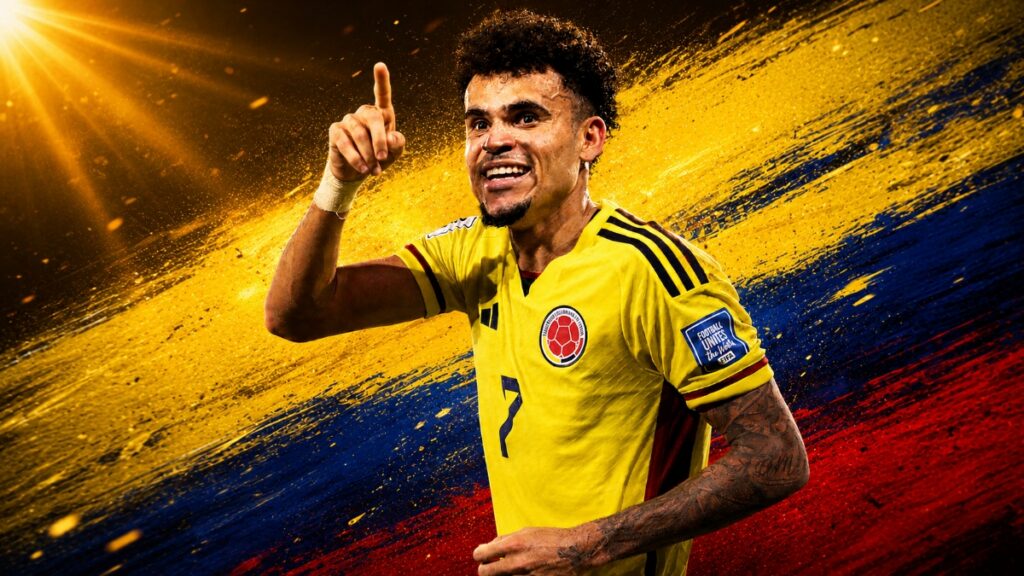 Luis Diaz con la Selección Colombia