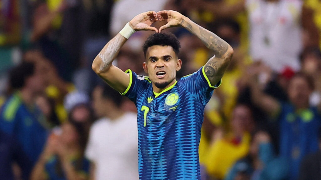 Luis Díaz celebra un gol. - Eloísa Sánchez, Reuters.