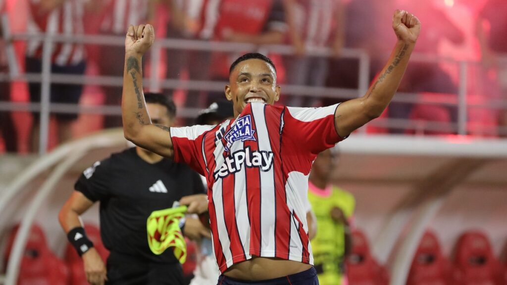 Luis Fernando Muriel fue una de la grandes figuras del Junior en la final ida