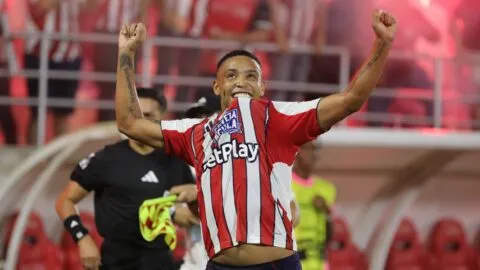 Luis Fernando Muriel: el dueño del primer asalto entre Junior y Nacional