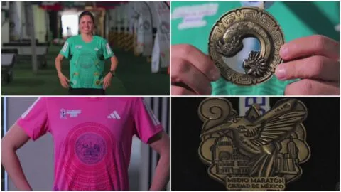 Destacan cultura mesoamericana en playera del maratón de la CDMX Telcel 2026