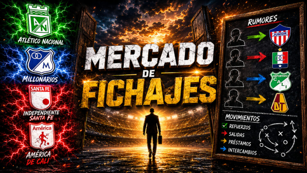 Mercado de fichajes del fútbol colombiano, en vivo.