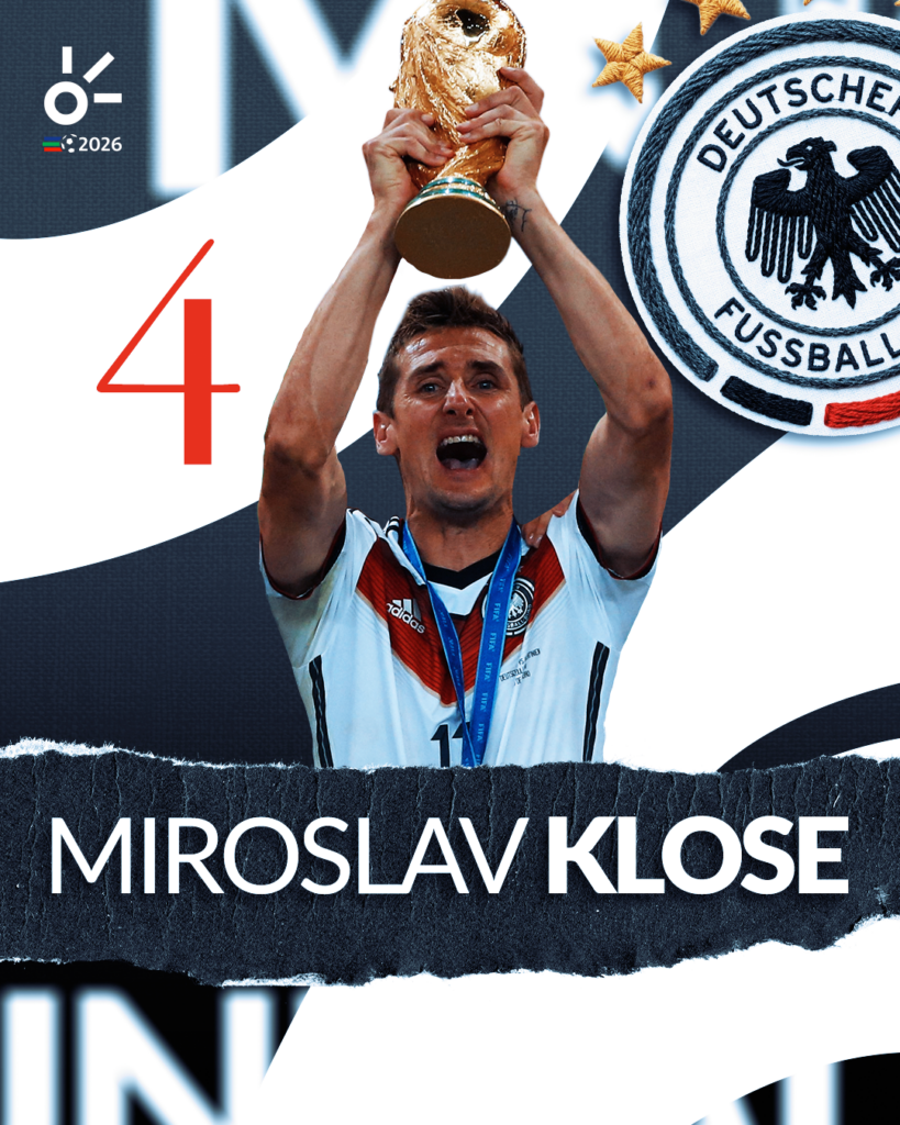 Miroslav Klose, el máximo goleador de la historia de los Mundiales
