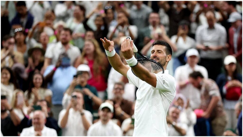Novak Djokovic venció a Wu Yibing en Wimbledon 2026 | Reuters