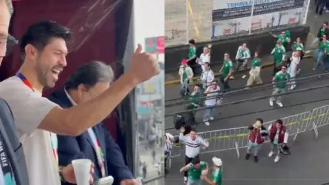 Oribe Peralta recibe ovación de la afición mexicana en la terraza de Claro Sports