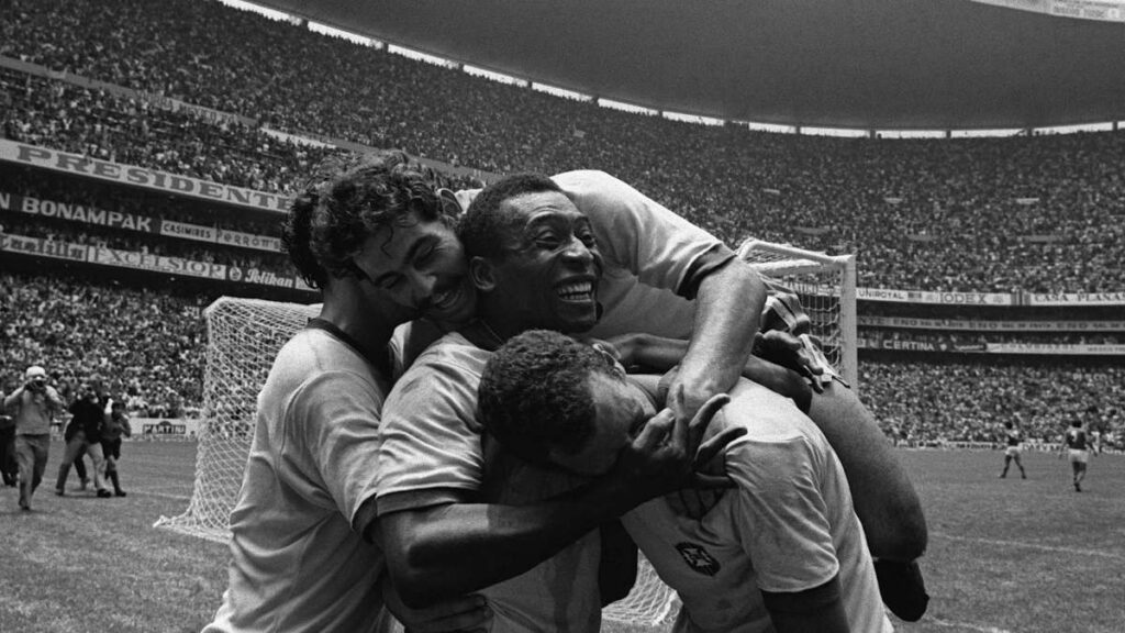 Pelé en la final del Mundial de 1970