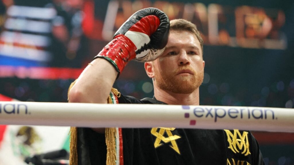 Canelo Álvarez peleará el 12 de septiembre. Foto: Steve Marcus / AFP