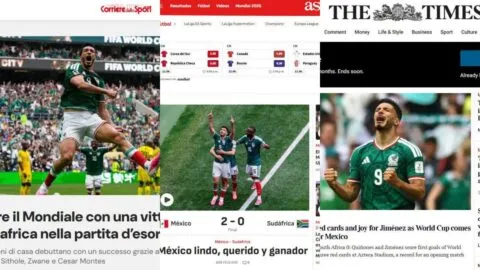 Jiménez, Quiñones y las tres expulsiones: la inauguración del Mundial 2026 acapara las miradas de la prensa mundial