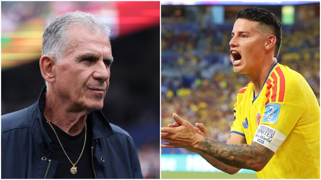 Carlos Queiroz y James.