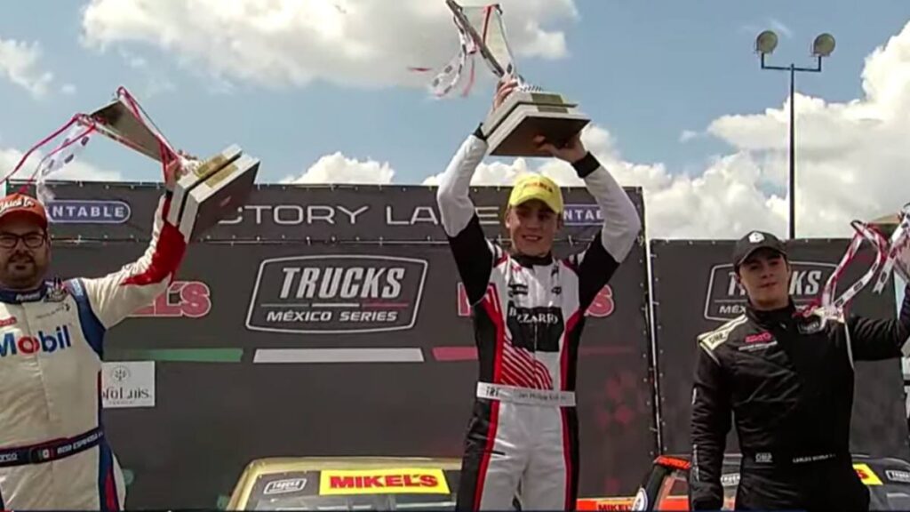 Jan Phillip Krull subió a lo más alto del podio gracias a un tiempo de 51:26.258 en la Nascar Trucks México Series