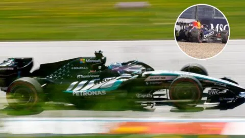 Russell se queda con la pole position del GP de Austria que termina con bandera amarilla; Checo Pérez es 19