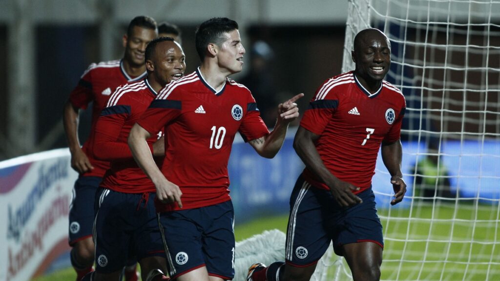 Selección Colombia vs Jordania en 2014