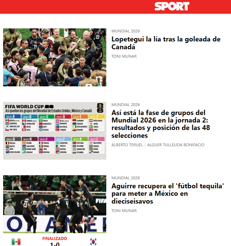Clasificación de la selección mexicana genera titulares en la prensa internacional