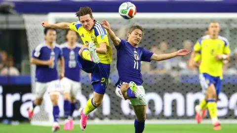 Japón vs Suecia en vivo: Lucha intensa en el mediocampo, pero sin llegadas de peligro