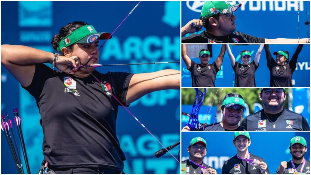 ¡Oro par México! Maya becerra encabeza la lluvia de medallas en la Copa del Mundo de Tiro con Arco
