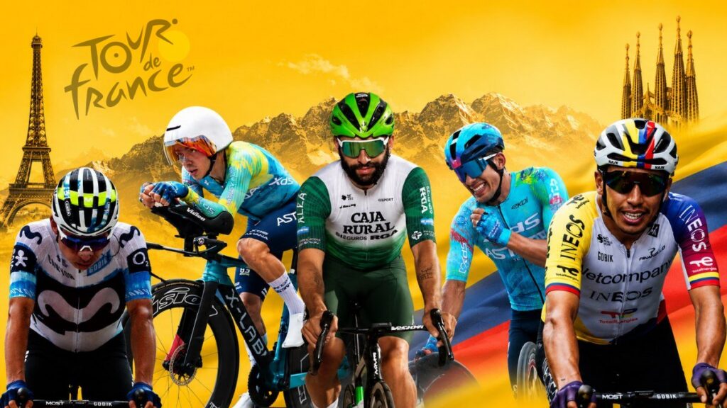 Colombianos en el Tour de Francia 2026.
