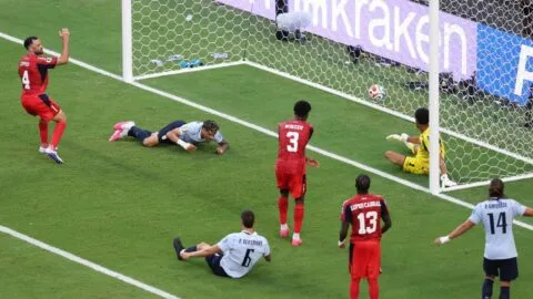 Uruguay vs Cabo Verde: Canobbio le da la ventaja a Uruguay antes del descanso