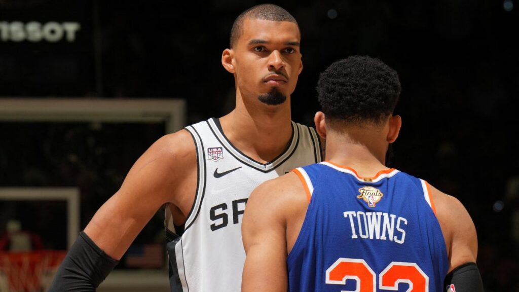 Victor Wembanyama durante el Juego 5 de las Finales NBA 2026 entre Spurs y Knicks
