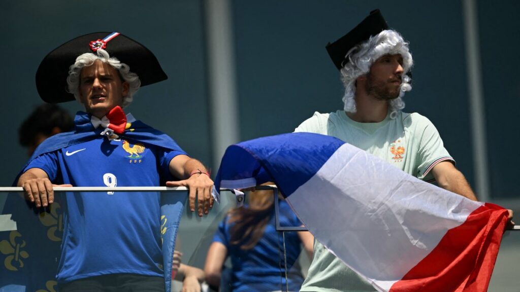 Aficionados de Francia en tribuna