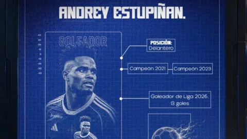 ¡Bombazo en Millonarios! Andrey Estupiñán llega con sus goles al Embajador