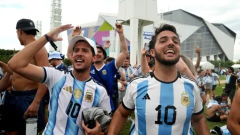 Atlanta se convirtió en una sucursal de Buenos Aires tras la victoria de Argentina sobre Inglaterra