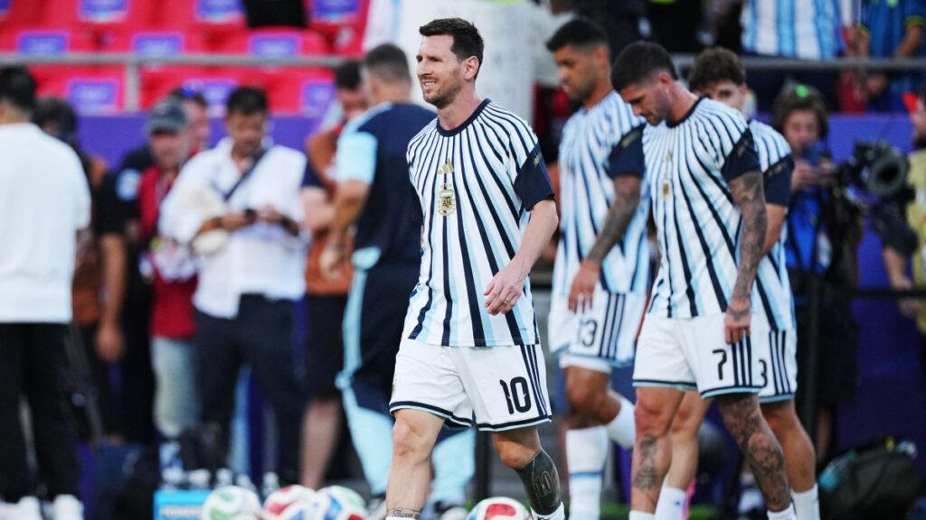 Argentina y Suiza ya terminan el calentamiento