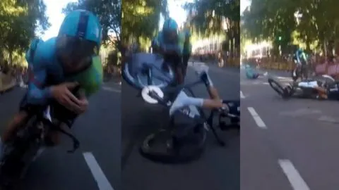 XDS Astana da parte de tranquilidad por caída de Harold Tejada, pero sí hay afectaciones menores