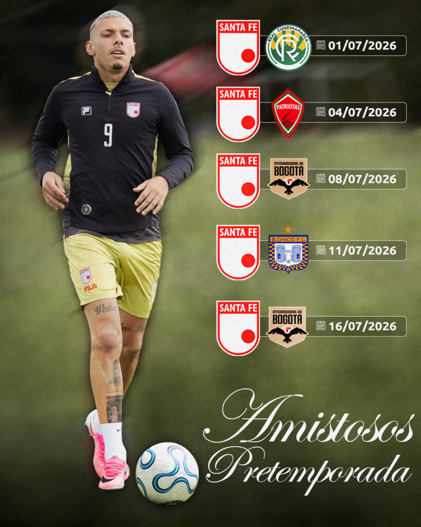 Calendario de pretemporada de Independiente Santa Fe