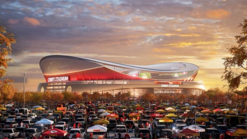 Así luciría el exterior del nuevo estadio de los Chiefs