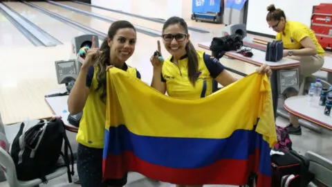 Oro y plata para Colombia: Clara Guerrero y Juliana Franco se lucen en bolos dobles