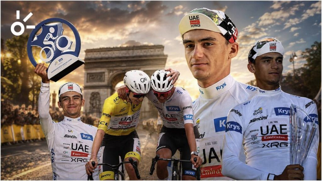 Del Toro brilla en París: así fue su camino al podio del Tour de Francia 2026.