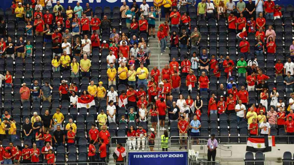 Así luce el Estadio Dallas previo al Egipto vs Australia