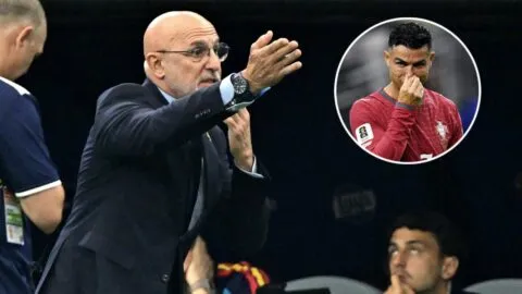 Luis de la Fuente elogia a Cristiano Ronaldo, tras eliminar a Portugal: “Admiro sus valores”