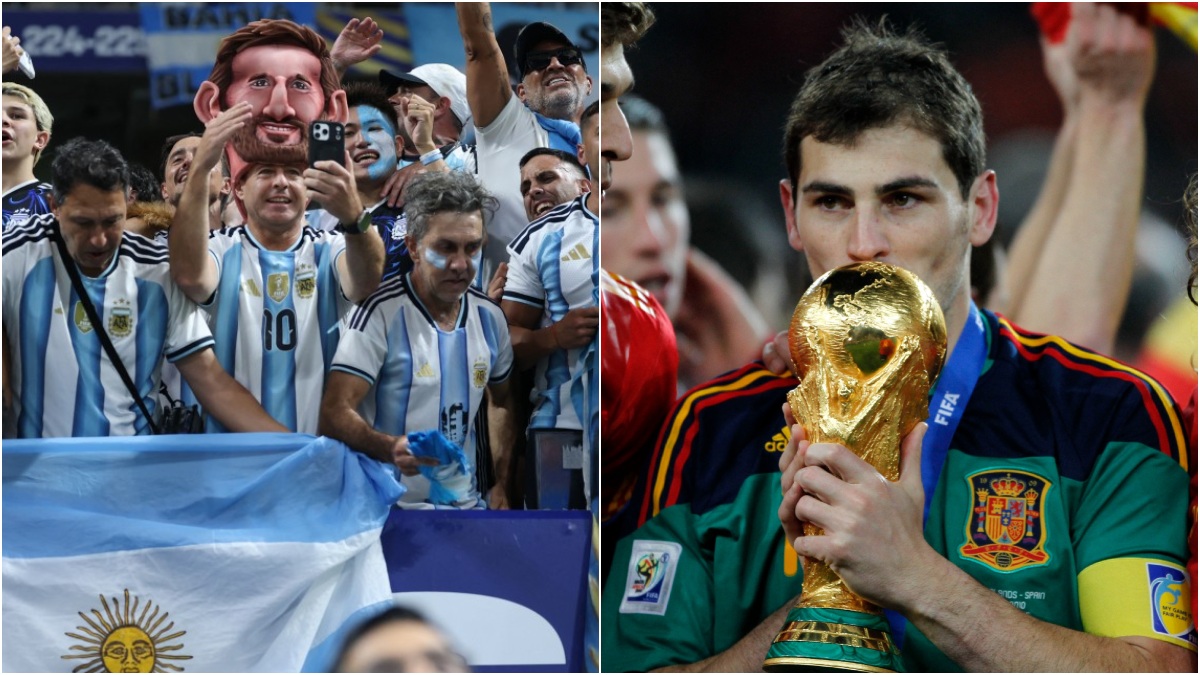 El exportero Iker Casillas envió un mensaje en X que los hinchas argentinos no dudaron en responder.
