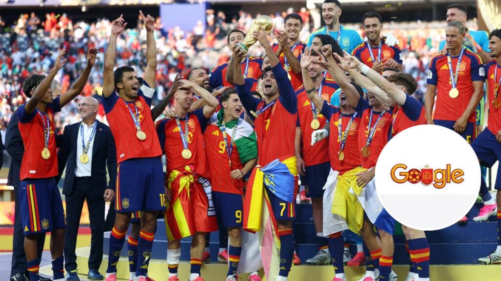 Así festeja Google a España, Campeón de la Copa Mundial de Fútbol 2026