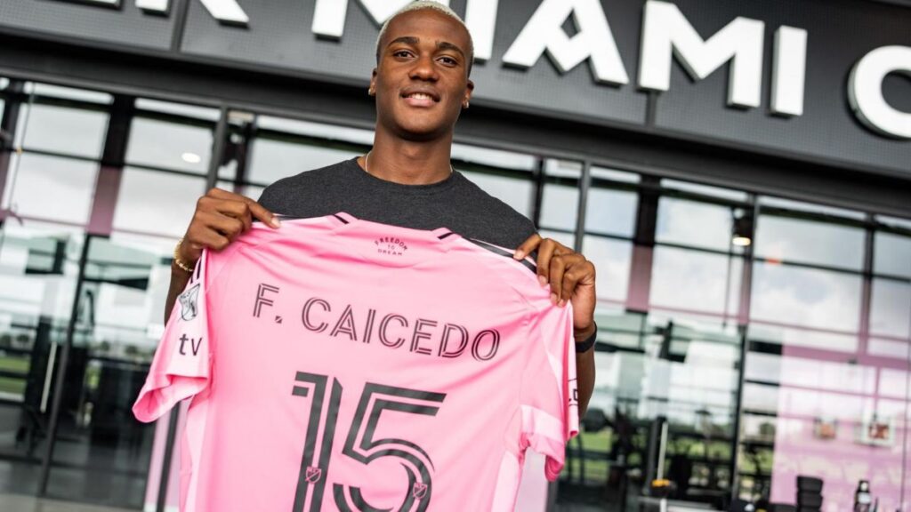 Fricio Caicedo usará el número 15 en Inter Miami