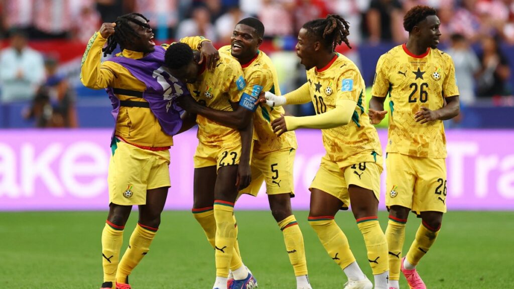 Selección de Ghana ante equipos sudamericanos.