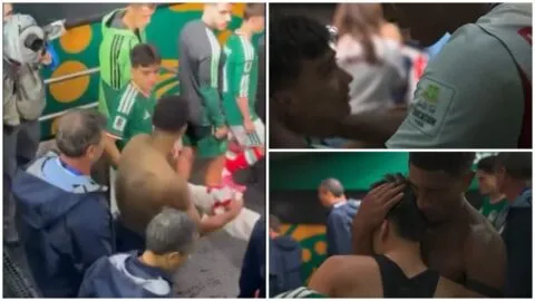 Bellingham consuela a Gilberto Mora e intercambian camisetas tras el México vs Inglaterra