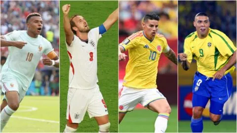 Todos los campeones de goleo en la historia de los Mundiales