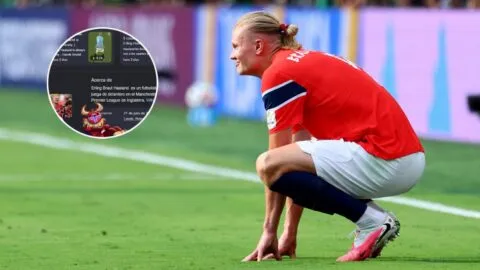 Haaland conquista Google: así aparece el festejo vikingo de Noruega en el buscador