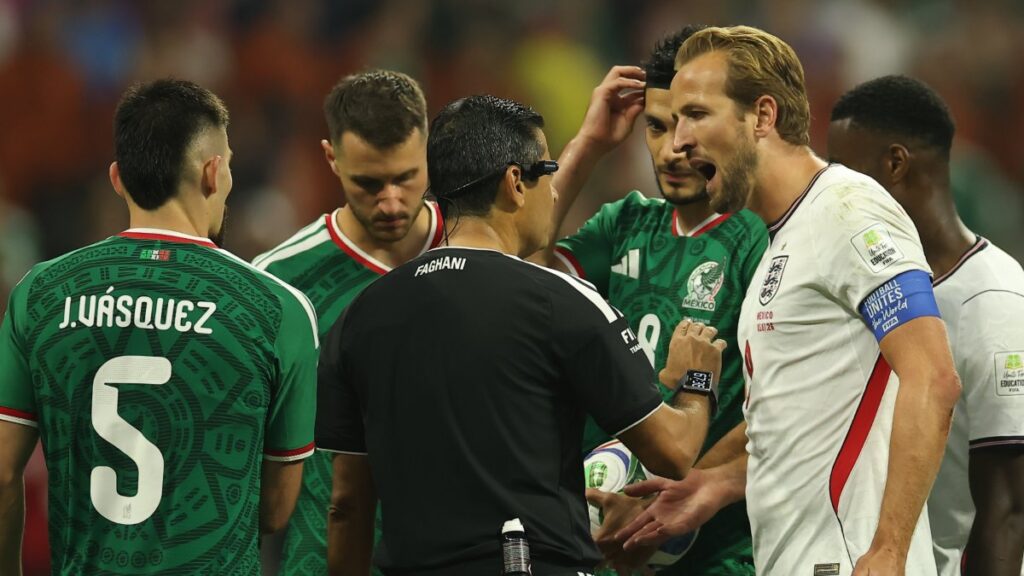 Inglaterra venció a México en octavos de final con un gol de Harry Kane.