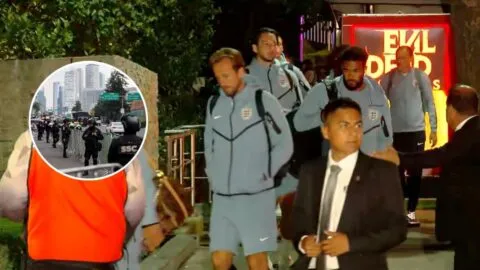 Así fue la llegada de Inglaterra a México: con música y un fuerte operativo de seguridad