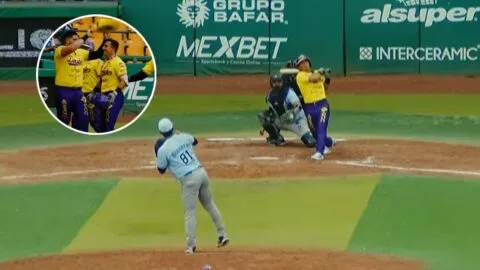 ¡Impresionante actuación! Joel Flores batea para el ciclo en triunfo de Dorados sobre Rieleros