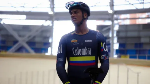 Kevin Quintero y Cristian Ortega hacen el 1 - 2 para Colombia en ciclismo de pista