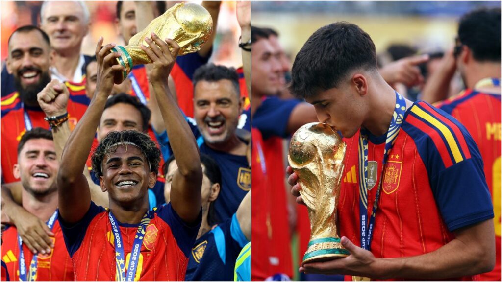 Yamal y Cubarsí, entre los más jóvenes en ser campeones del mundo