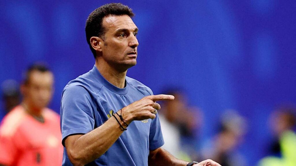Lionel Scaloni en Conferencia de prensa