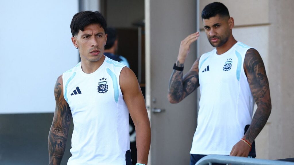 Zona mixta de Argentina previo al duelo ante Suiza