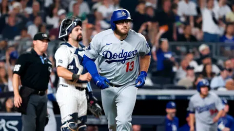 Los Dodgers ganan el primer juego en Nueva York tras jonrón de Max Muncy
