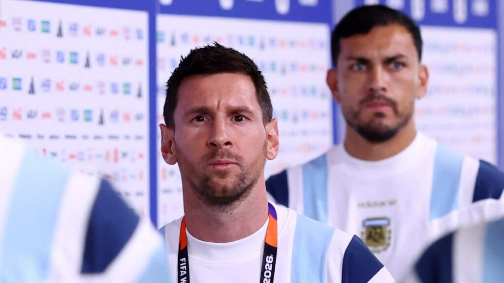 Leo Messi en su llegada a Kansas City
